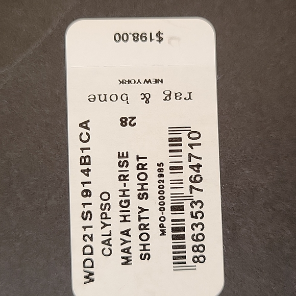 Rag & Bone Maya High Rise  Shorty Short NWT - Picture 11 of 12